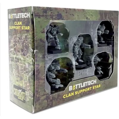 Catalyst Game Labs BattleTech Clan Support Star - Miniature Figurine Catalyst Game Labs BattleTech Clan Support Star - Miniature Figurine