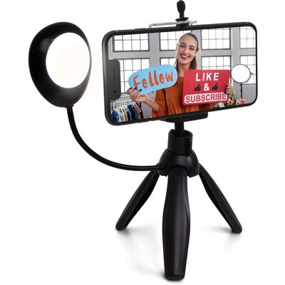 Helix Smartphone-Stativ - Selfie-Licht für Content Helix Smartphone-Stativ - Selfie-Licht für Content