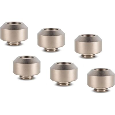 Optimus Satin Nickel 12mm Hardtube Csatlakozó - 6 db Optimus Satin Nickel 12mm Hardtube Csatlakozó - 6 db