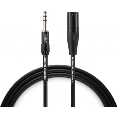 Warm Audio Pro-XLRM-TRSM-3 Audio Kabel - XLR/TRS - 0,9 m Warm Audio Pro-XLRM-TRSM-3 Audio Kabel - XLR/TRS - 0,9 m