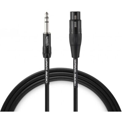 Warm Audio PRO-XLRF-TRSM-6 Audiokabel - XLR 6,35mm TRS - 1,8m Warm Audio PRO-XLRF-TRSM-6 Audiokabel - XLR 6,35mm TRS - 1,8m