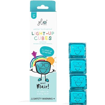 Glo Pals Blair Light Up Cubes - Bath Toy - Blue Glo Pals Blair Light Up Cubes - Bath Toy - Blue