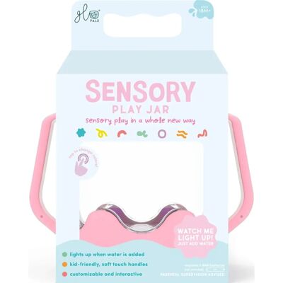 Glo Pals Sensoryjars - Zabawa z wodą, Czerwony Glo Pals Sensoryjars - Zabawa z wodą, Czerwony