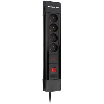 Monster AC 608 Joule Überspannungsschutz-Verlängerungskabel - Schwarz Monster AC 608 Joule Überspannungsschutz-Verlängerungskabel - Schwarz