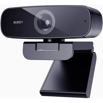 AUKEY Webcam Full HD 2 MP - USB - Schwarz - Kompakt - Stabil AUKEY Webcam Full HD 2 MP - USB - Schwarz - Kompakt - Stabil