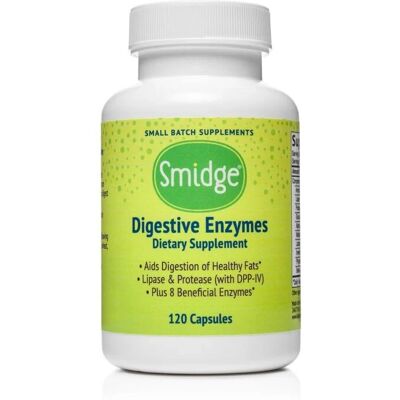 Smidge Digestive Enzymes - 120 Capsules - Digestive Enzymes Smidge Digestive Enzymes - 120 Capsules - Digestive Enzymes