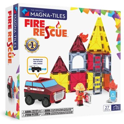 Magna-Tiles Fire Rescue 27 Piece Set - Building Blocks Magna-Tiles Fire Rescue 27 Piece Set - Building Blocks