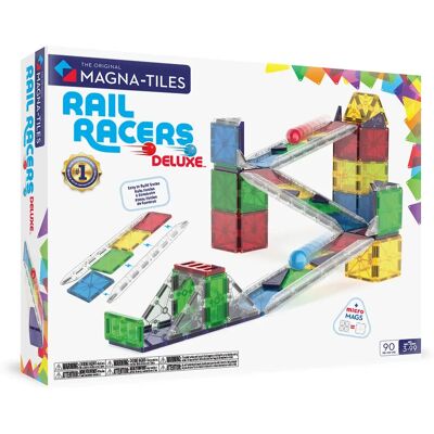 Magna-Tiles Rail Racers Deluxe - Zestaw do budowania Magna-Tiles Rail Racers Deluxe - Zestaw do budowania