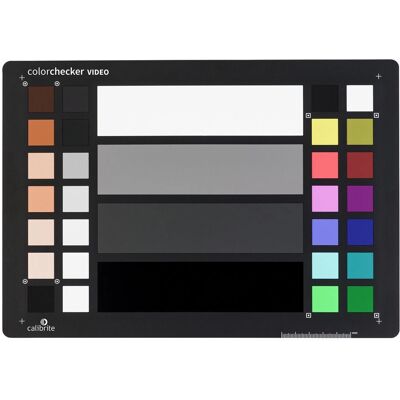 Calibrite ColorChecker Video - Dubbelzijdige kleurenkaart - 33 kleuren Calibrite ColorChecker Video - Dubbelzijdige kleurenkaart - 33 kleuren