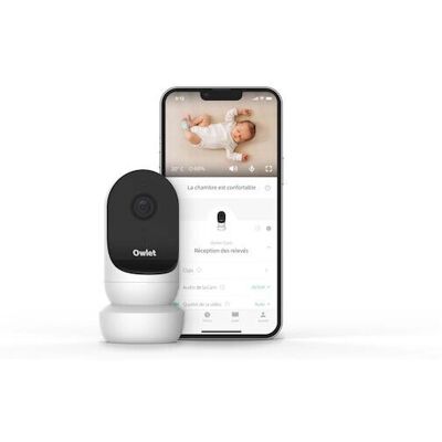 Owlet Cam 2: Cámara de monitoreo para bebés HD inteligente blanca Owlet Cam 2: Cámara de monitoreo para bebés HD inteligente blanca