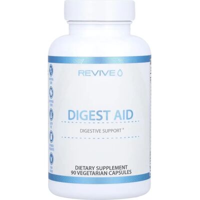 Revive Digest Aid - Natural Enzyme Supplement for Digestion - 90 Vegetables Capsules Revive Digest Aid - Natural Enzyme Supplement for Digestion - 90 Vegetables Capsules