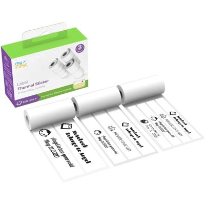 Etichetta termica bianca MyFirst con strisce - Etichetta termica Etichetta termica bianca MyFirst con strisce - Etichetta termica