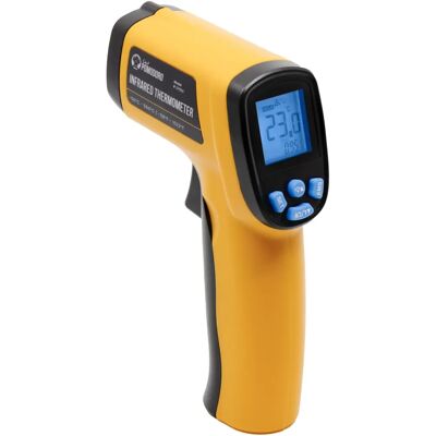 Termômetro de alimentos infravermelho Chef Pomodoro - Tela LCD retroiluminada, 550°F/550°C Termômetro de alimentos infravermelho Chef Pomodoro - Tela LCD retroiluminada, 550°F/550°C
