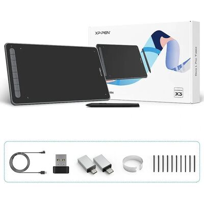 Xp-pen Deco Lw Tablette Graphique Sans Fil Bluetooth - 10x6" - Zone Active - Publicité Xp-pen Deco Lw Tablette Graphique Sans Fil Bluetooth - 10x6" - Zone Active - Publicité