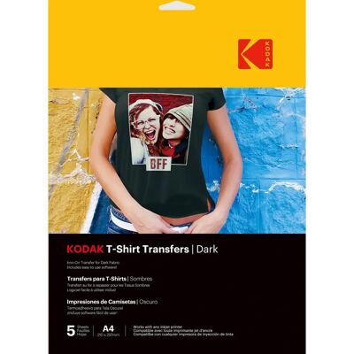 Kodak Mørke T-Shirt Transfers - 5 Ark Kodak Mørke T-Shirt Transfers - 5 Ark