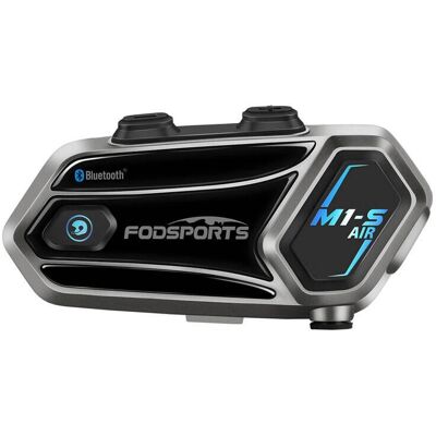 Interfono Moto Fodsports M1-S Air - Grigio - Interfono motociclista Interfono Moto Fodsports M1-S Air - Grigio - Interfono motociclista