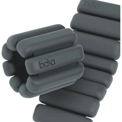 Bala Bala Bangles 1lb Wrist and Ankle Weights - Charcoal Bala Bala Bangles 1lb Wrist and Ankle Weights - Charcoal