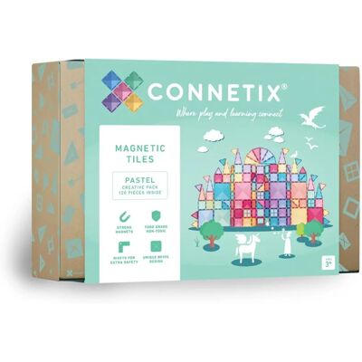 Connetix 120 Stück Pastell Kreativset - Magnetisches Spielzeug für Kinder Connetix 120 Stück Pastell Kreativset - Magnetisches Spielzeug für Kinder