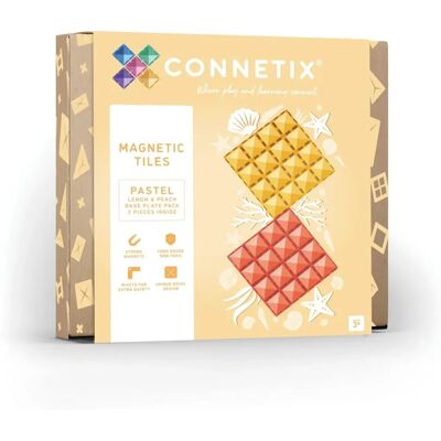 Connetix Sitron & Fersken Bunnplater - Byggesett Connetix Sitron & Fersken Bunnplater - Byggesett