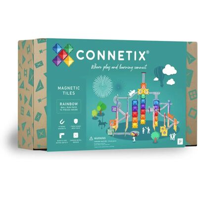 Connetix Regnbue Ball Run Pakke - 92 Deler - Åpent Leketøy Connetix Regnbue Ball Run Pakke - 92 Deler - Åpent Leketøy