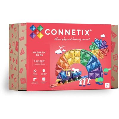 Magnetyczne zabawki Connetix - Zestaw Mega Rainbow 212 elementów - Zestaw edukacyjny Magnetyczne zabawki Connetix - Zestaw Mega Rainbow 212 elementów - Zestaw edukacyjny