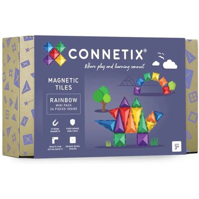 Connetix Mini Pack Tęczy - 24 Magnetyczne Płytki - Zabawka Edukacyjna Connetix Mini Pack Tęczy - 24 Magnetyczne Płytki - Zabawka Edukacyjna