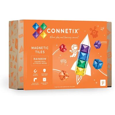 Connetix Regenbogen Magnetische Bausteine - 42 Stück - Kreatives Bau-Spiel Connetix Regenbogen Magnetische Bausteine - 42 Stück - Kreatives Bau-Spiel