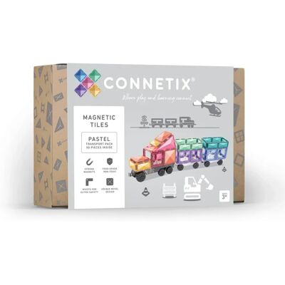 Connetix - 50 Stück Pastell Transport Pack - Lernspielzeug Connetix - 50 Stück Pastell Transport Pack - Lernspielzeug
