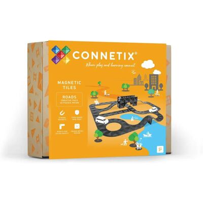 Connetix Czarny 48-częściowy Zestaw Kreatywnych Dróg Connetix Czarny 48-częściowy Zestaw Kreatywnych Dróg