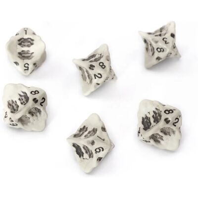Lynx - D8 Dice Set - Six Dice - Skull & Bone - Dice Set - Publicité Lynx - D8 Dice Set - Six Dice - Skull & Bone - Dice Set - Publicité
