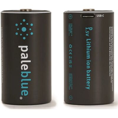 Pale Blue PABU 2X D USB Wiederaufladbare Lithium-Ion Batterie - Haushaltsbatterie Pale Blue PABU 2X D USB Wiederaufladbare Lithium-Ion Batterie - Haushaltsbatterie