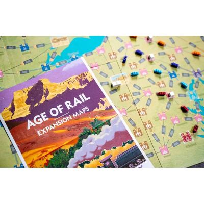 Capstone Games Iron Rail 4 Age of Rail La Pampa & Allegheny Expansion Capstone Games Iron Rail 4 Age of Rail La Pampa & Allegheny Expansion