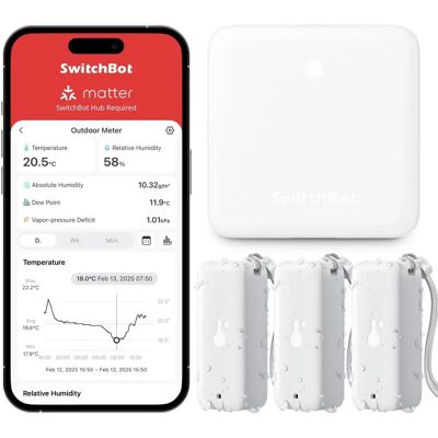 SwitchBot HubMini Kültéri hőmérő és hygrometer - Okos otthon felügyelet SwitchBot HubMini Kültéri hőmérő és hygrometer - Okos otthon felügyelet