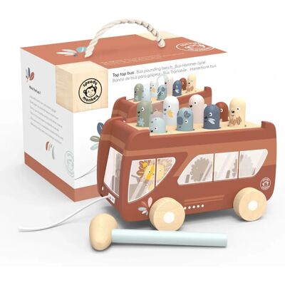 Speedy Monkey Holz-Ziehtoy mit Hammer - Spielzeug Speedy Monkey Holz-Ziehtoy mit Hammer - Spielzeug