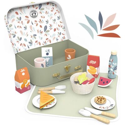 Speedy Monkey SP3016 - Houten Picknickmand voor Kinderen - Rollenspel Speelgoed Speedy Monkey SP3016 - Houten Picknickmand voor Kinderen - Rollenspel Speelgoed