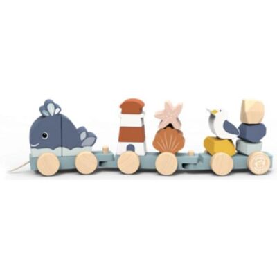 Speedy Monkey SP1052 - Holz Marine Zugset für Kinder Speedy Monkey SP1052 - Holz Marine Zugset für Kinder