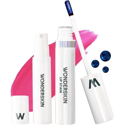 Wonderskin Neon Rose Lip Stain Kit - Langvarig, vegan, vannfast Wonderskin Neon Rose Lip Stain Kit - Langvarig, vegan, vannfast