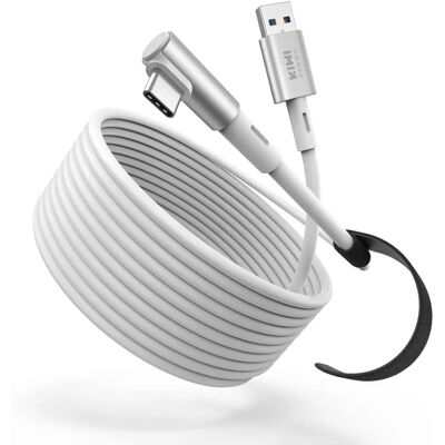 KIWI Design Meta Quest 3S/3/2/Pico 4 Link-Kabel mit 5Gbps Super Speed 5m Weiß KIWI Design Meta Quest 3S/3/2/Pico 4 Link-Kabel mit 5Gbps Super Speed 5m Weiß