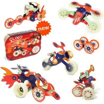 Clixo Mars Rovers - Juguete de construcción magnético flexible - 30 piezas Clixo Mars Rovers - Juguete de construcción magnético flexible - 30 piezas