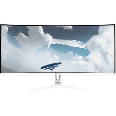 Arozzi Nova 34" Kaareva tietokonenäyttö - 3440x1440, 165Hz, Valkoinen Arozzi Nova 34" Kaareva tietokonenäyttö - 3440x1440, 165Hz, Valkoinen