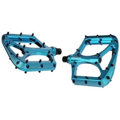 Praxis Brodium Flat MTB Pedals - Aqua Praxis Brodium Flat MTB Pedals - Aqua