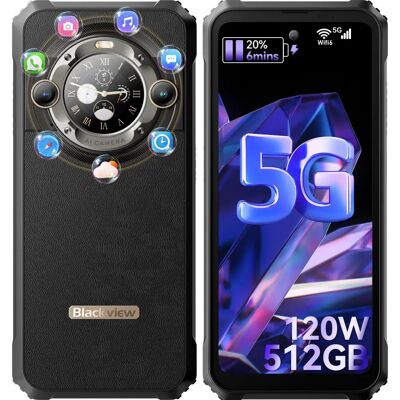 Blackview BL9000 5G - 512GB Speicher, 12GB RAM, 6.78" Bildschirm - Smartphone Blackview BL9000 5G - 512GB Speicher, 12GB RAM, 6.78" Bildschirm - Smartphone
