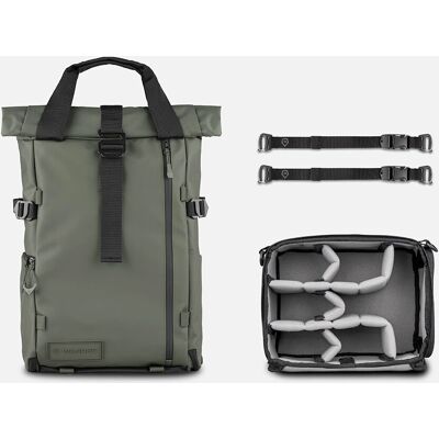 Zaino WANDRD PRVKE V4 21L Verde Wasatch - Kit fotografico Zaino WANDRD PRVKE V4 21L Verde Wasatch - Kit fotografico