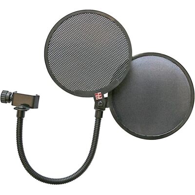 SE Electronics Dual Pro Pop Filter - Filtre anti-pop avec boucliers en métal et tissu SE Electronics Dual Pro Pop Filter - Filtre anti-pop avec boucliers en métal et tissu