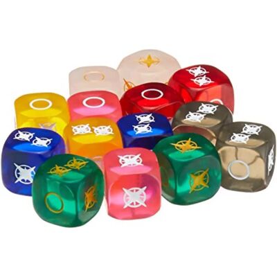 Renegade Power Rangers Helden des Gitters Durchsichtige Würfelset Renegade Power Rangers Helden des Gitters Durchsichtige Würfelset