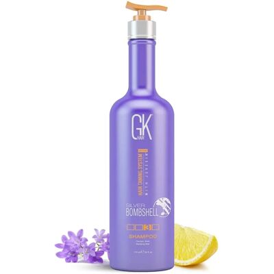 GK Hair Silver Bombshell Shampoo - Neutralizează Tonurile Galbene și Portocalii GK Hair Silver Bombshell Shampoo - Neutralizează Tonurile Galbene și Portocalii