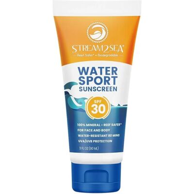 Stream2Sea Crème Solaire Sports Eau SPF 30 - Crème solaire - Publicité Stream2Sea Crème Solaire Sports Eau SPF 30 - Crème solaire - Publicité