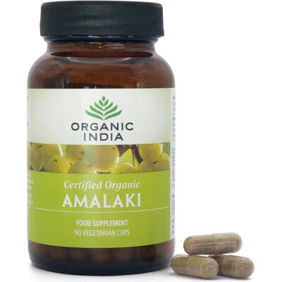 Organic India Amalaki - 90 Veggie Capsules - Herbal Supplement Organic India Amalaki - 90 Veggie Capsules - Herbal Supplement