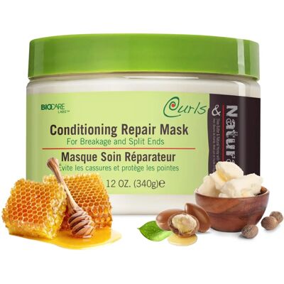 Condicionador Biocare Curls & Naturals - Máscara de Reparação 340g Condicionador Biocare Curls & Naturals - Máscara de Reparação 340g