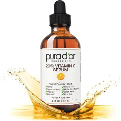 Pura D'or, Professional, 20% Vitamin C Serum - Serum Pura D'or, Professional, 20% Vitamin C Serum - Serum